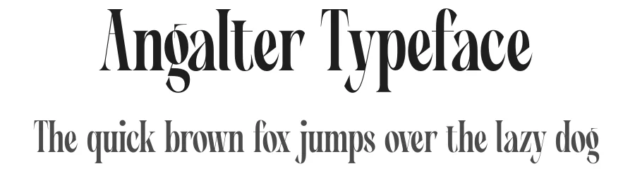 Angalter Typeface by timelesstype.co — Display Font