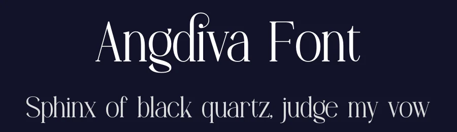 Angdiva Font by Gracetypestudio — Display Font — thumbnail 2