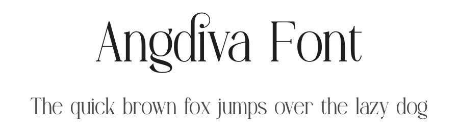 Angdiva Font by Gracetypestudio — Display Font