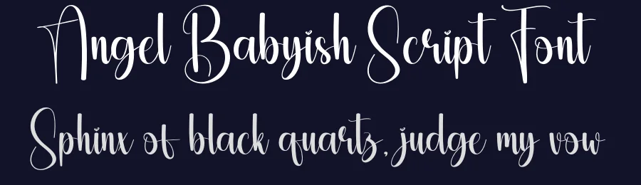 Angel Babyish Script Font by creativeletter — Script Handwritten Font — thumbnail 2