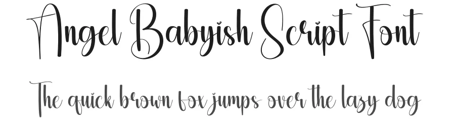 Angel Babyish Script Font by creativeletter — Script Handwritten Font