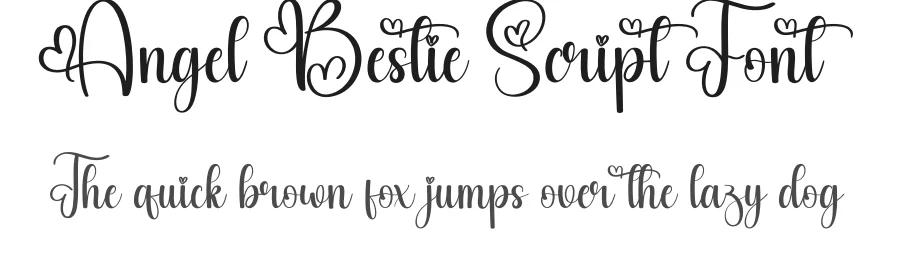 Angel Bestie Script Font by creativeletter — Script Handwritten Font