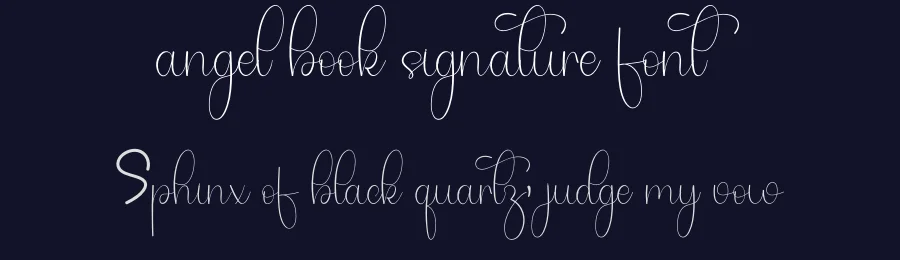 angel book signature font by freshtypeink — Script Handwritten Font — thumbnail 2