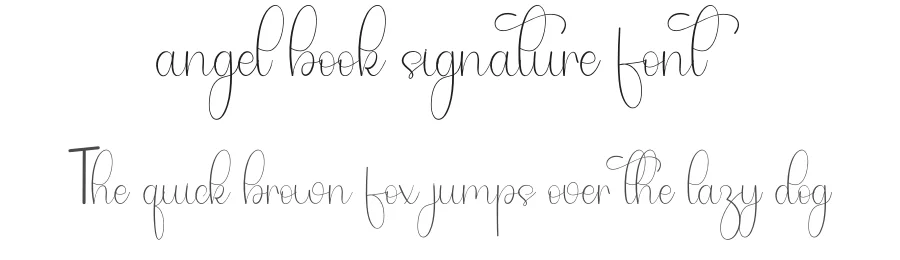 angel book signature font by freshtypeink — Script Handwritten Font
