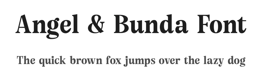 Angel & Bunda Font by timelesstype.co — Display Font