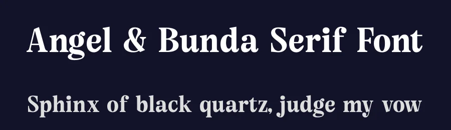 Angel & Bunda Serif Font by timelesstype.co — Display Font — thumbnail 2