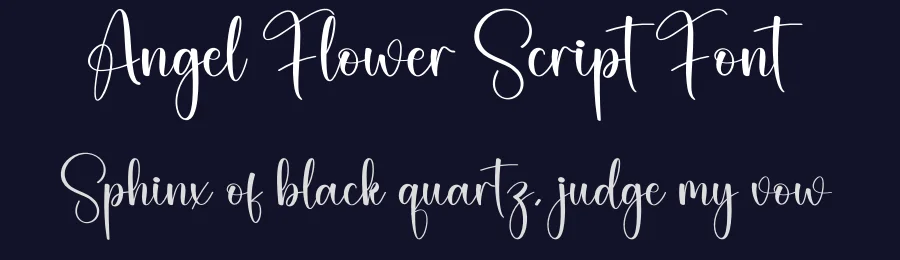 Angel Flower Script Font by creativeletter — Script Handwritten Font — thumbnail 2