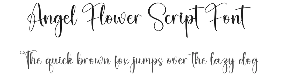 Angel Flower Script Font by creativeletter — Script Handwritten Font