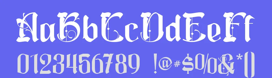 Angel Fortune Font by letterara — Blackletter Font — thumbnail 3
