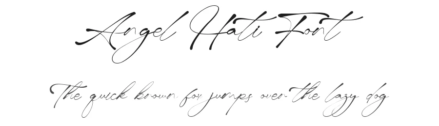 Angel Hati Font by imiftype — Script Handwritten Font