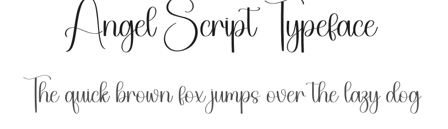 Angel Script Typeface by creativeletter — Script Handwritten Font