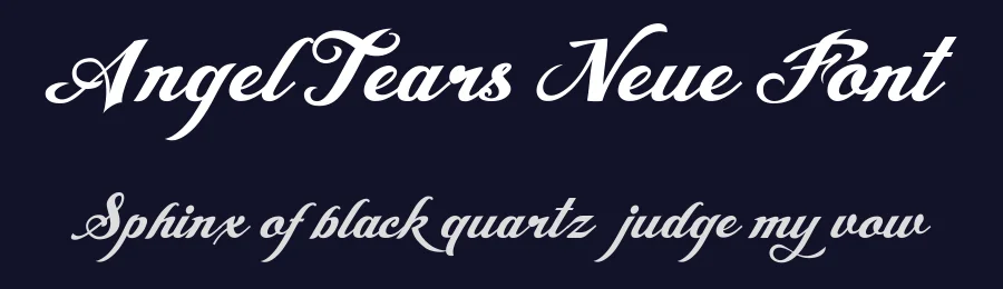 Angel Tears Neue Font by Billy Argel — Script Handwritten Font — thumbnail 2
