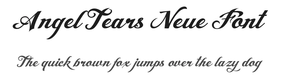 Angel Tears Neue Font by Billy Argel — Script Handwritten Font