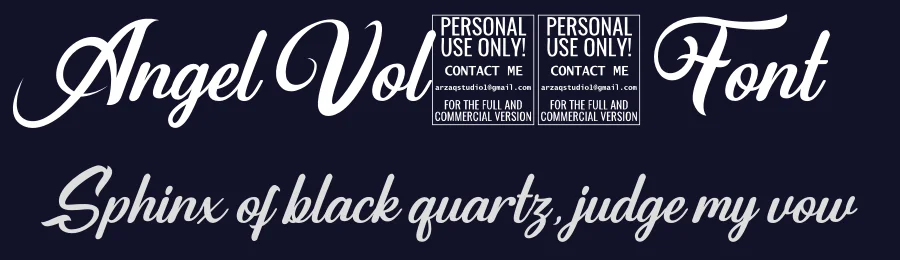 Angel Vol.2 Font by Miftahul Arzaq — Script Handwritten Font — thumbnail 2