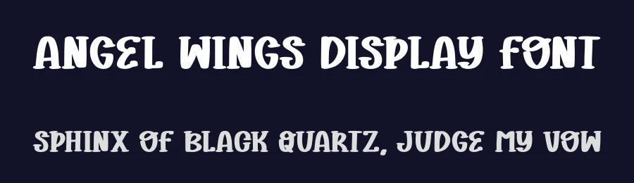 Angel Wings Display Font by Craftedtype — Decorative Font — thumbnail 2