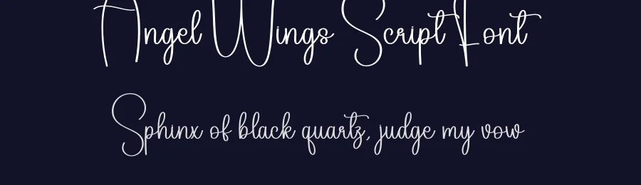 Angel Wings Script Font by creativeletter — Script Handwritten Font — thumbnail 2