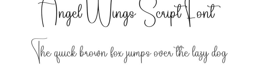 Angel Wings Script Font by creativeletter — Script Handwritten Font