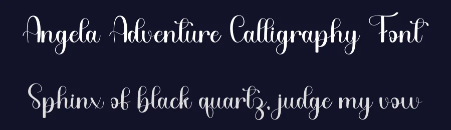 Angela Adventure Calligraphy Font by freshtypeink — Script Handwritten Font — thumbnail 2