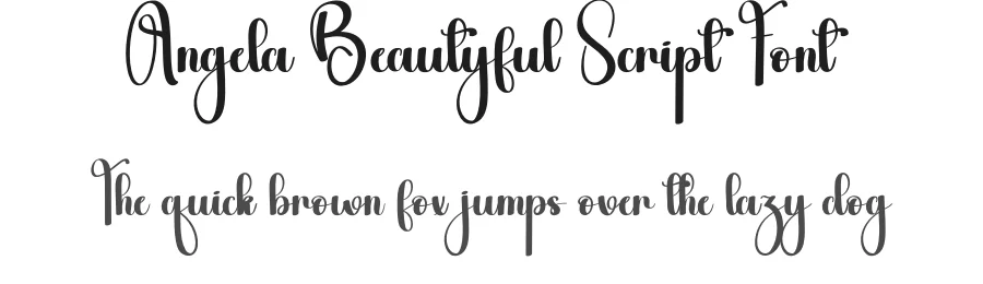 Angela Beautyful Script Font by andikastudio — Script Handwritten Font