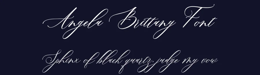 Angela Brittany Font by Amar Lettering — Serif Font — thumbnail 2