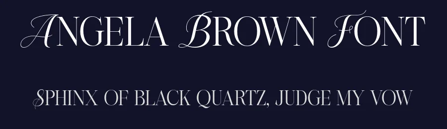 Angela Brown Font by Rantautype — Serif Font — thumbnail 2