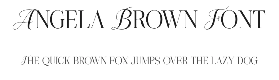Angela Brown Font by Rantautype — Serif Font