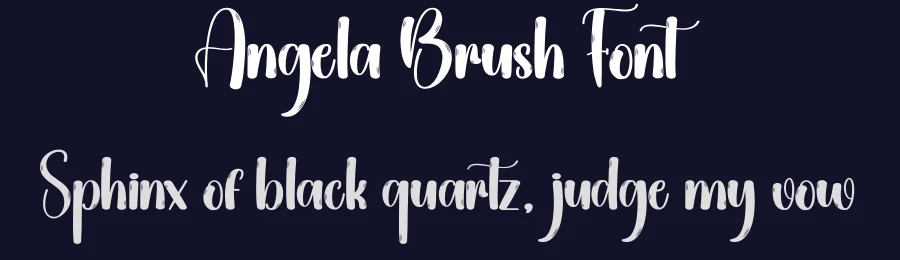 Angela Brush Font by creativeletter — Script Handwritten Font — thumbnail 2