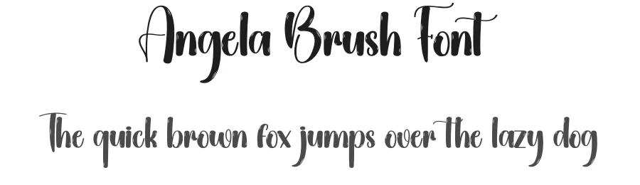 Angela Brush Font by creativeletter — Script Handwritten Font