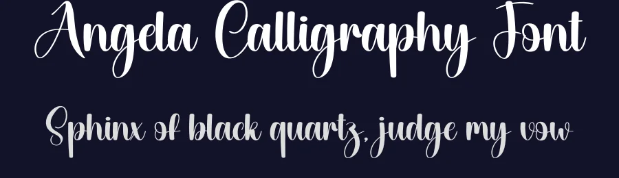 Angela Calligraphy Font by creativeletter — Script Handwritten Font — thumbnail 2