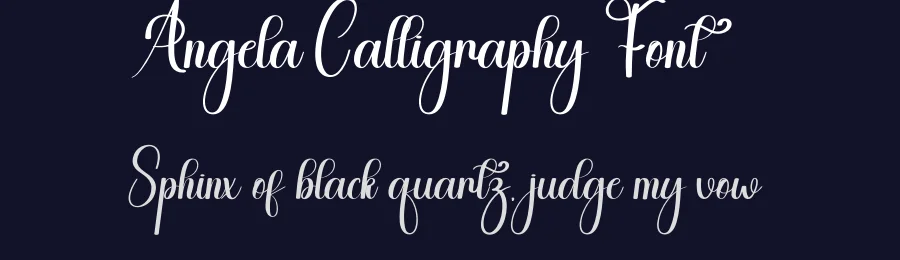 Angela Calligraphy Font by andikastudio — Script Handwritten Font — thumbnail 2