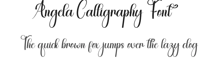 Angela Calligraphy Font by andikastudio — Script Handwritten Font
