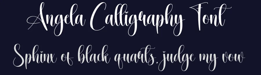 Angela Calligraphy Font by creativeletter — Script Handwritten Font — thumbnail 2