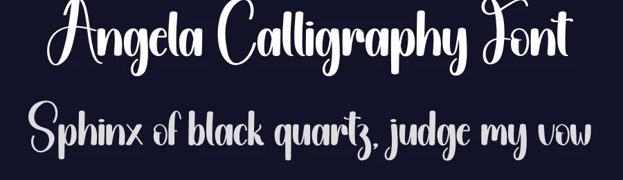 Angela Calligraphy Font by andikastudio — Script Handwritten Font — thumbnail 2