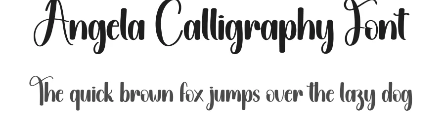 Angela Calligraphy Font by andikastudio — Script Handwritten Font