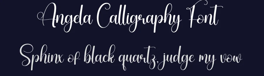 Angela Calligraphy Font by creativeletter — Script Handwritten Font — thumbnail 2