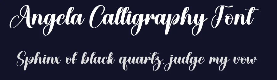 Angela Calligraphy Font by creativeletter — Script Handwritten Font — thumbnail 2