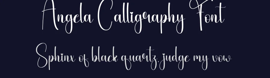 Angela Calligraphy Font by andikastudio — Script Handwritten Font — thumbnail 2
