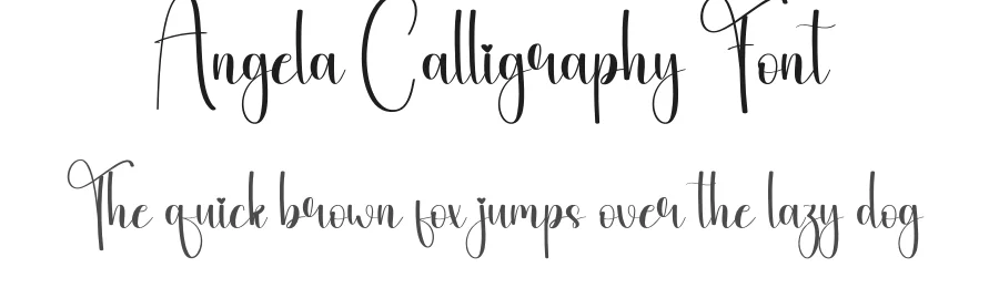Angela Calligraphy Font by andikastudio — Script Handwritten Font