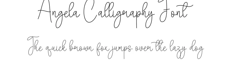 Angela Calligraphy Font by andikastudio — Script Handwritten Font