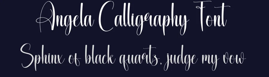 Angela Calligraphy Font by creativeletter — Script Handwritten Font — thumbnail 2