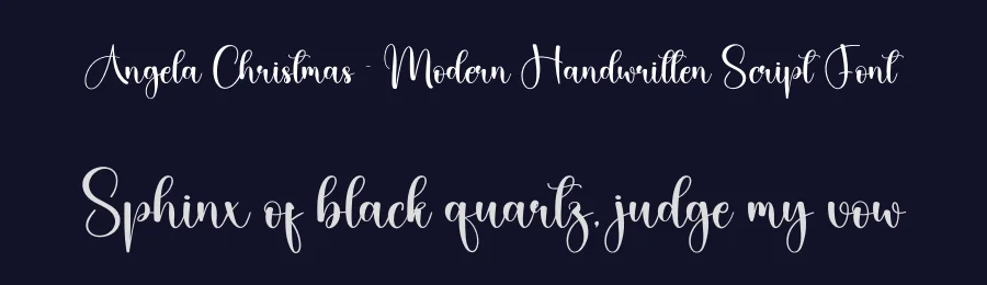 Angela Christmas – Modern Handwritten Script Font by creativeletter — Script Handwritten Font — thumbnail 2