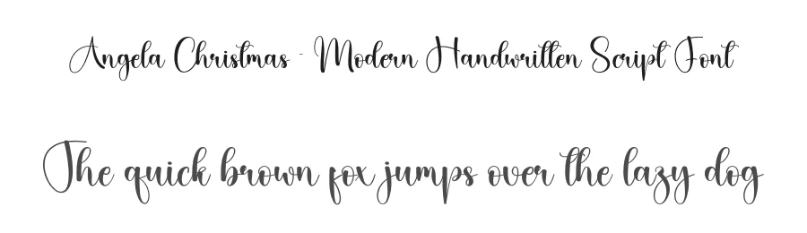 Angela Christmas – Modern Handwritten Script Font by creativeletter — Script Handwritten Font