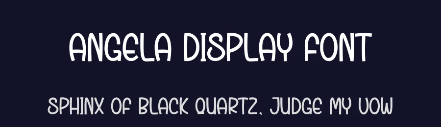 Angela Display Font by Store_07 — Display Font — thumbnail 2