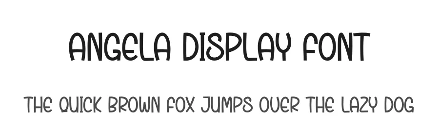 Angela Display Font by Store_07 — Display Font