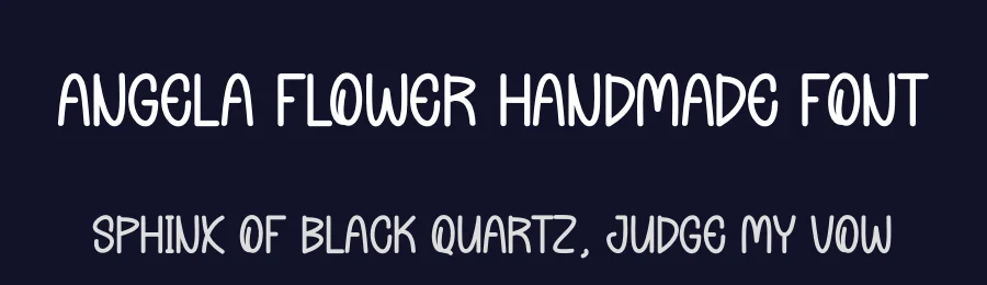Angela Flower Handmade Font by andikastudio — Display Font — thumbnail 2