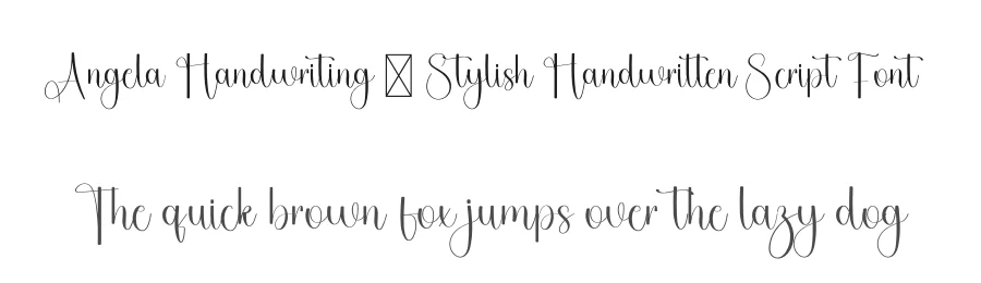Angela Handwriting – Stylish Handwritten Script Font by freshtypeink — Script Handwritten Font