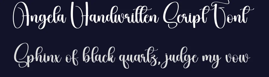 Angela Handwritten Script Font by andikastudio — Script Handwritten Font — thumbnail 2