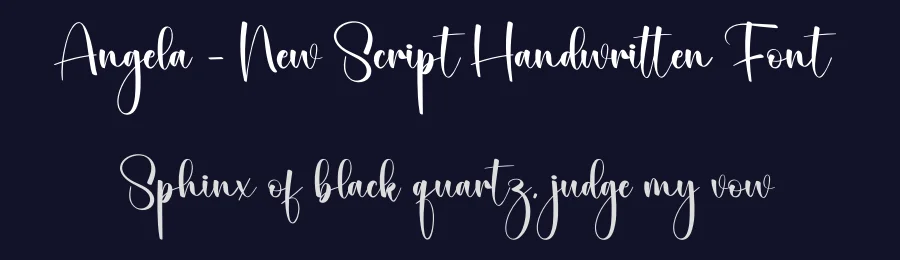 Angela – New Script Handwritten Font by creativeletter — Script Handwritten Font — thumbnail 2