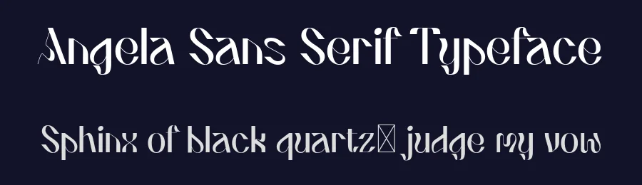 Angela Sans Serif Typeface by Creatype Studio — Sans Serif Font — thumbnail 2