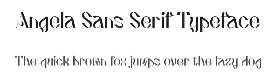 Angela Sans Serif Typeface by Creatype Studio — Sans Serif Font